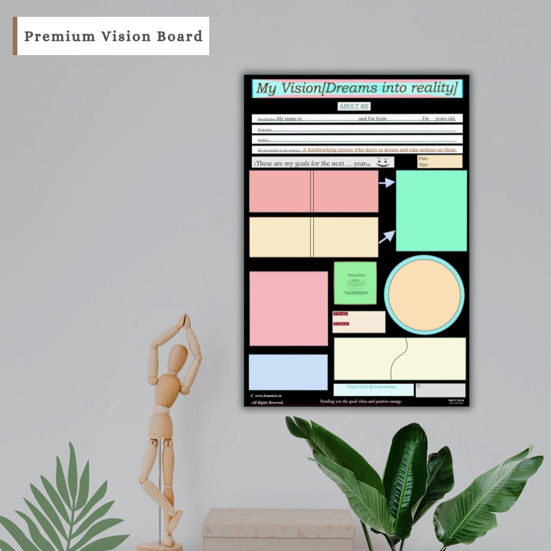 3 Premium Vision Boards (Dreams into Reality)