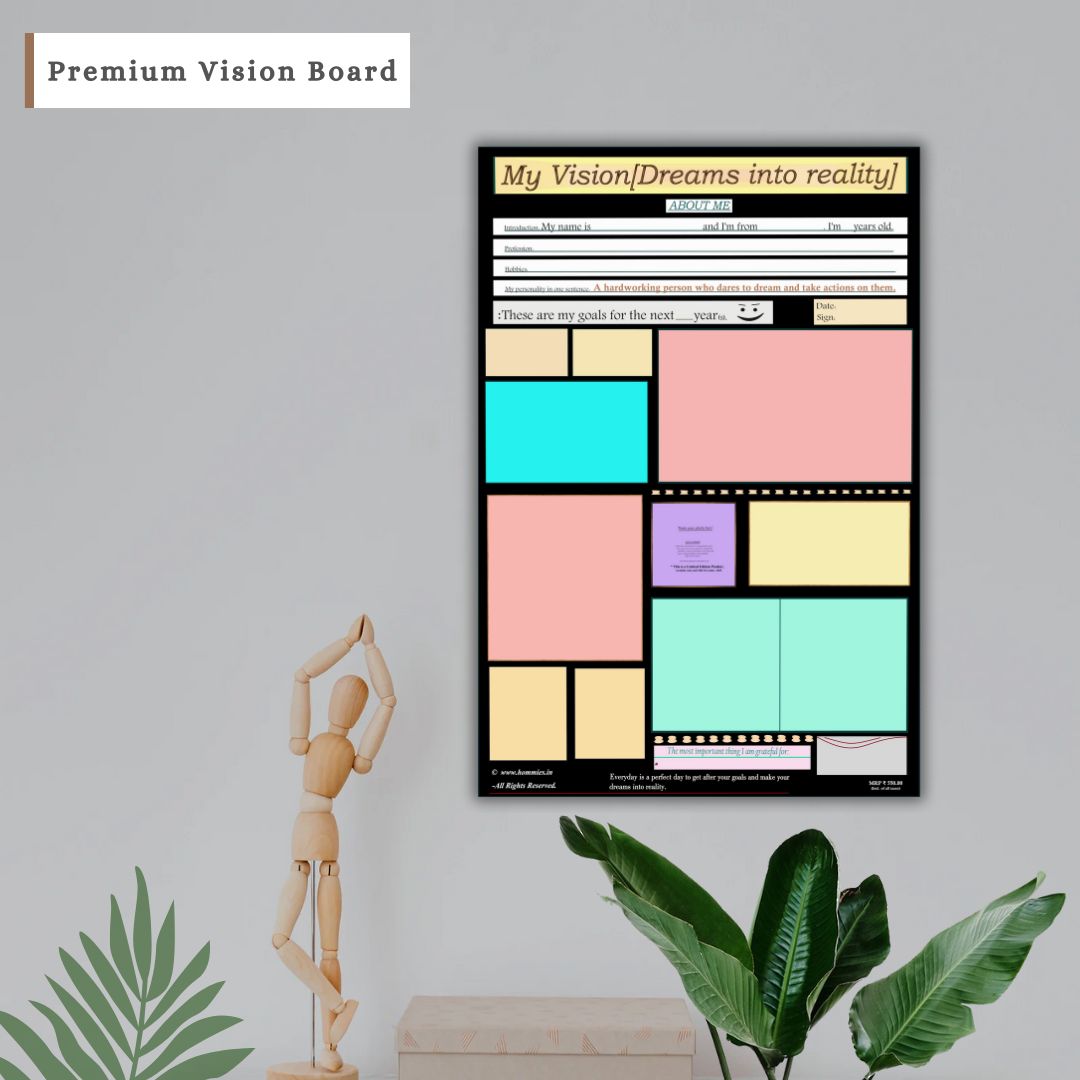 3 Premium Vision Boards (Dreams into Reality)