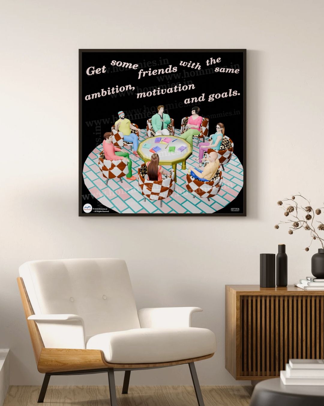 Choose Your Friends Wisely | Hommies Acrylic Print