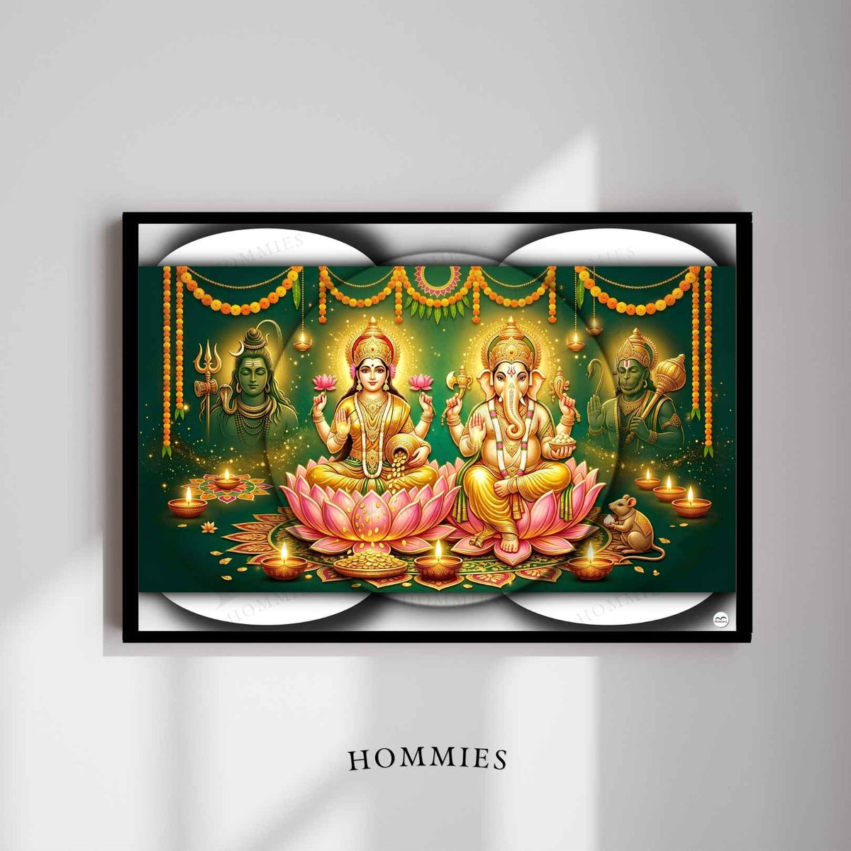 Emerald Protection | Lakshmi Ganesh Print