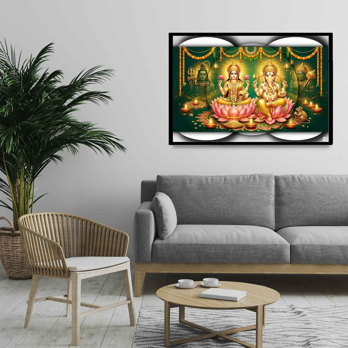 Emerald Protection | Lakshmi Ganesh Print