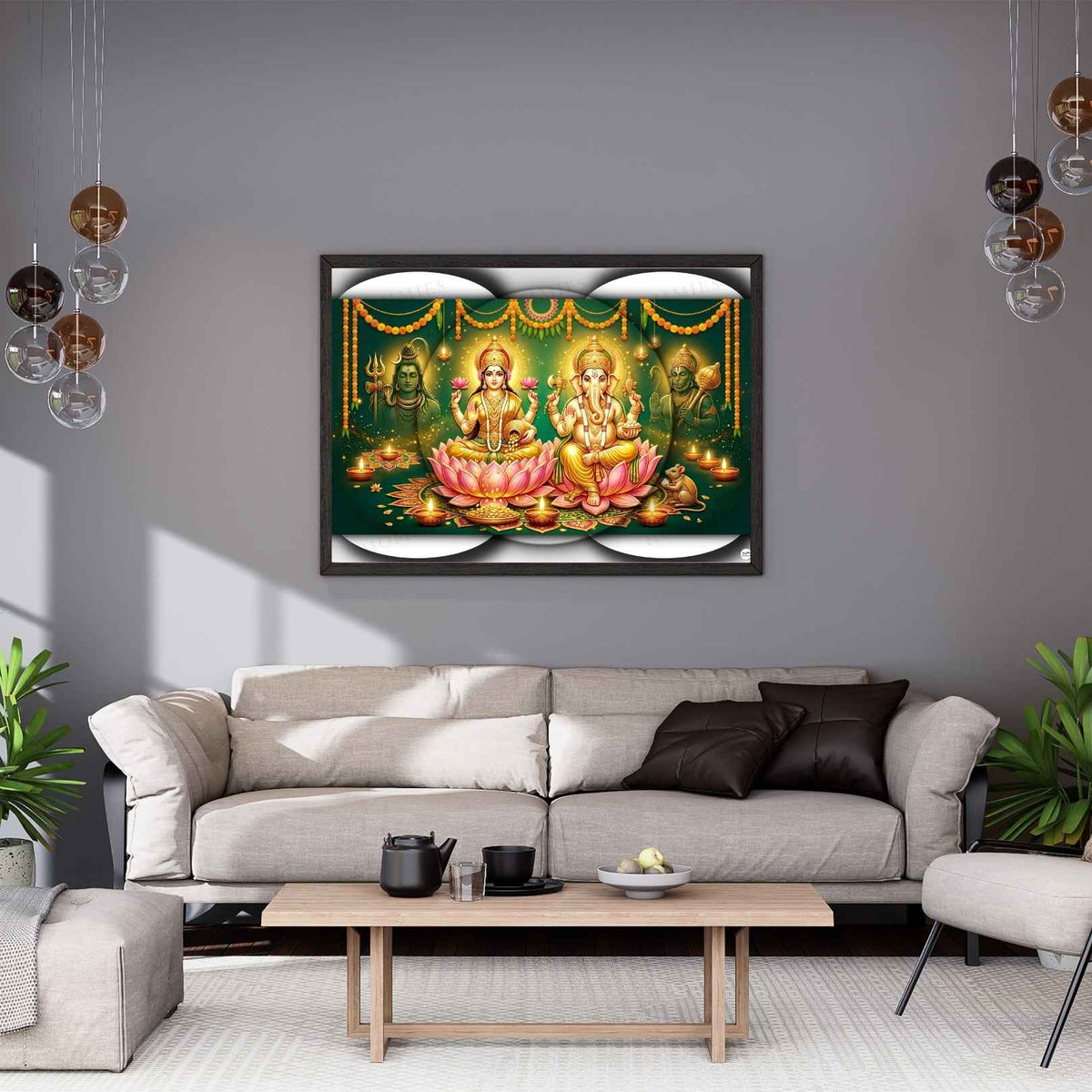 Emerald Protection | Lakshmi Ganesh Print