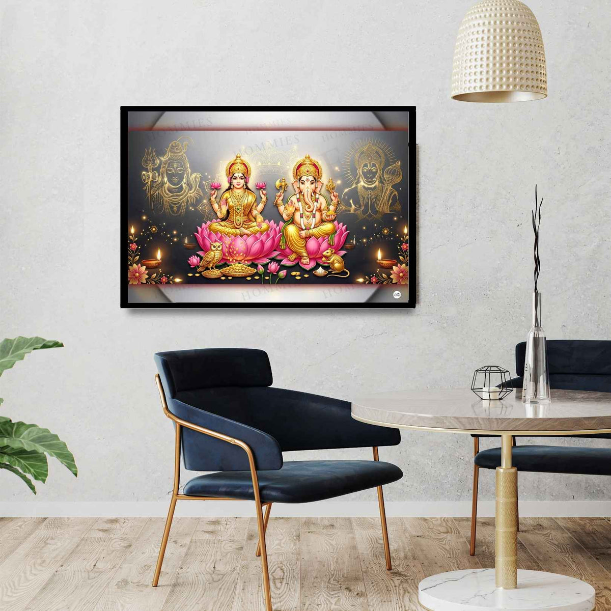 Divine Radiance | Lakshmi Ganesh Print