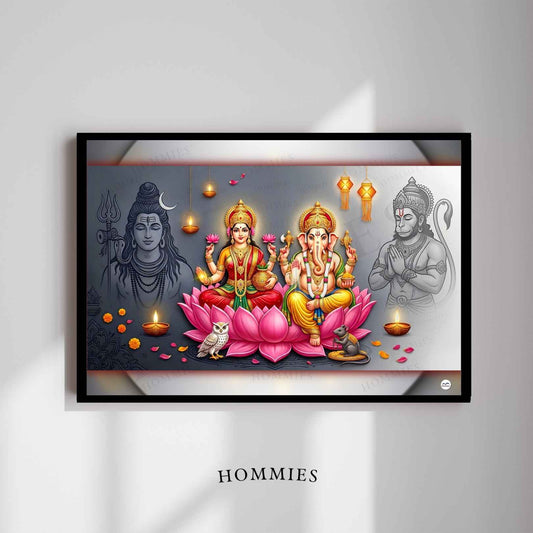 Prosperity and Peace | Lakshmi Ganesh Print