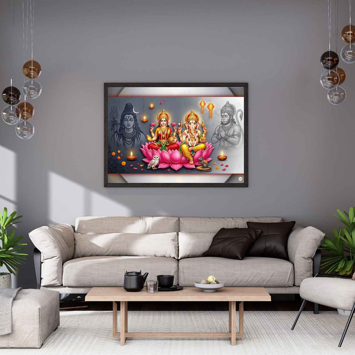 Prosperity and Peace | Lakshmi Ganesh Print