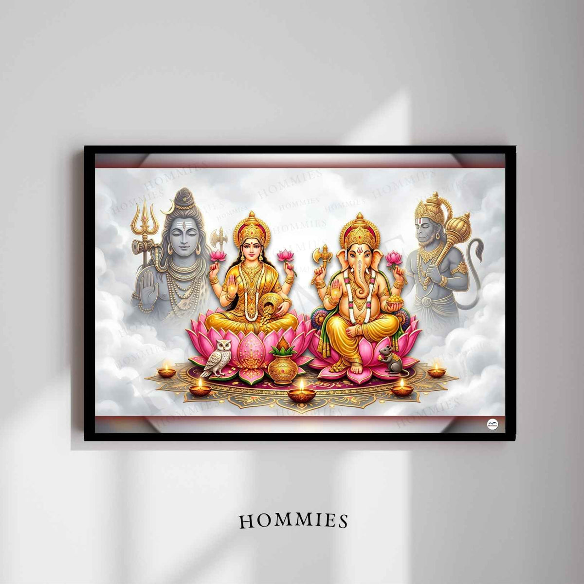 The Heavenly Abode | Lakshmi Ganesh Print