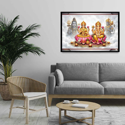 The Heavenly Abode | Lakshmi Ganesh Print