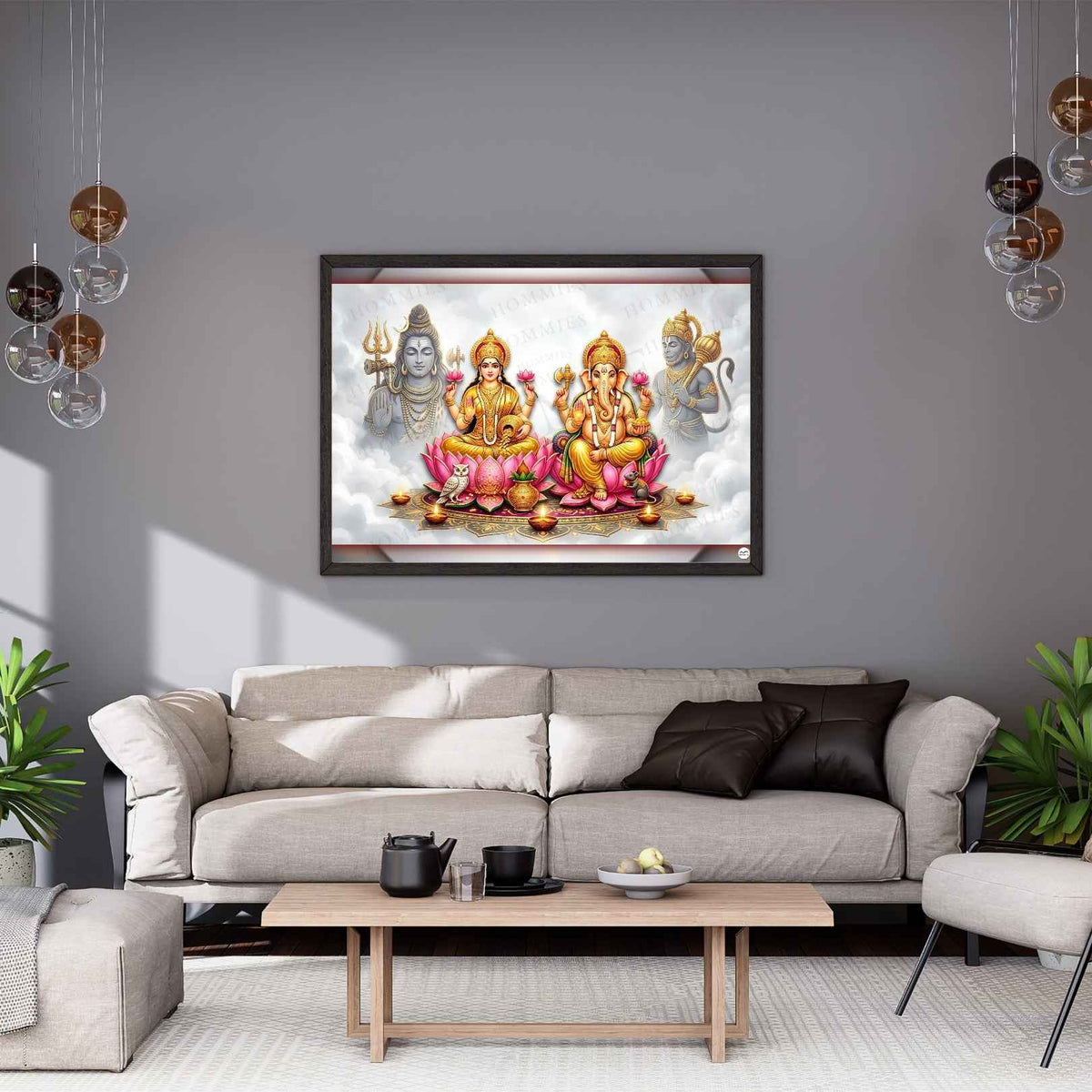 The Heavenly Abode | Lakshmi Ganesh Print