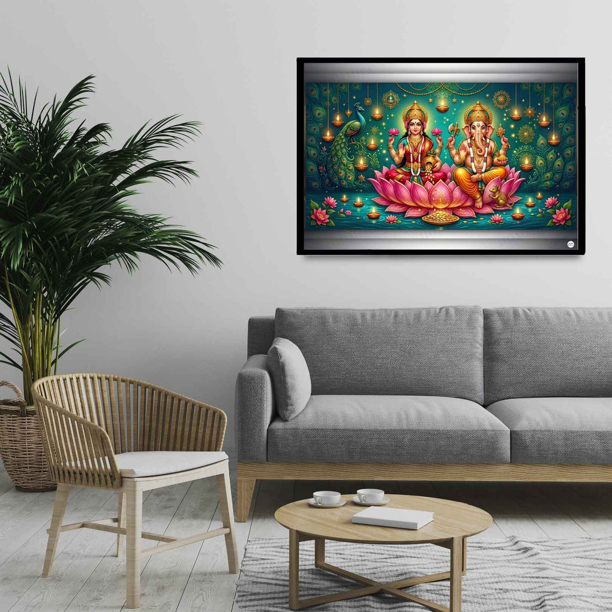 Abundance and Auspiciousness | Lakshmi Ganesh Print