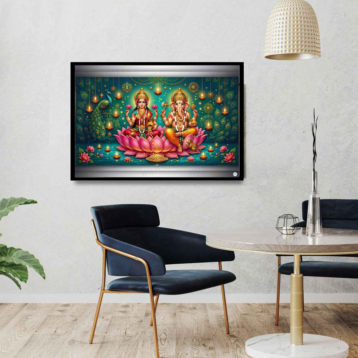 Abundance and Auspiciousness | Lakshmi Ganesh Print