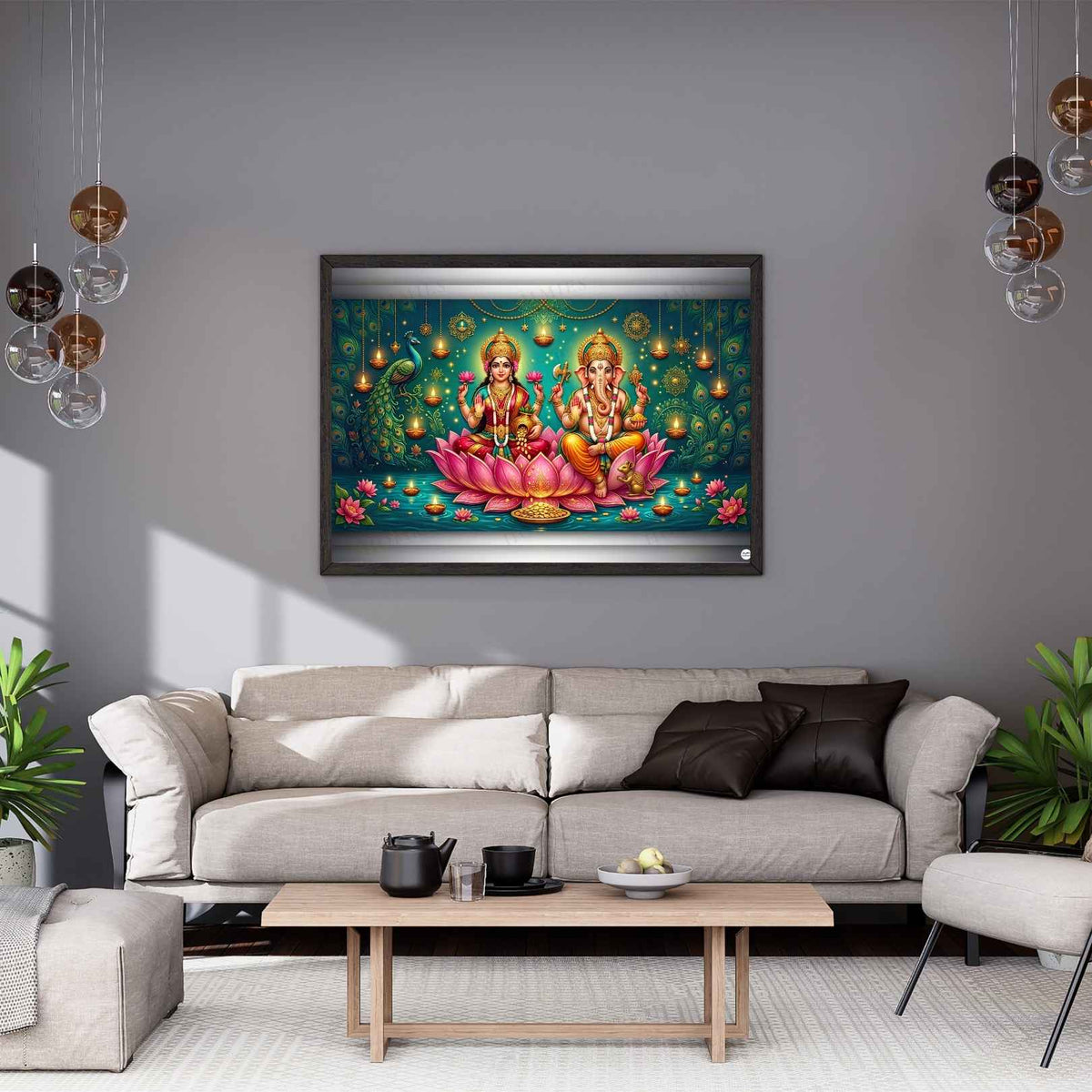 Abundance and Auspiciousness | Lakshmi Ganesh Print