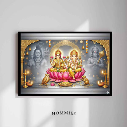 Chimes of Grace | Lakshmi Ganesh Print