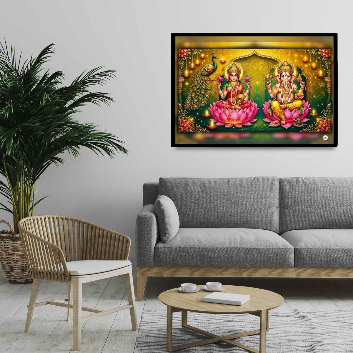 Spiritual Aura | Lakshmi Ganesh Print