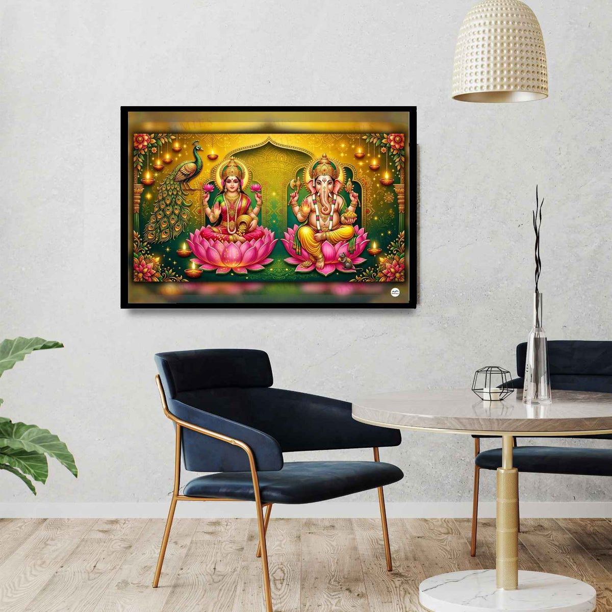 Spiritual Aura | Lakshmi Ganesh Print