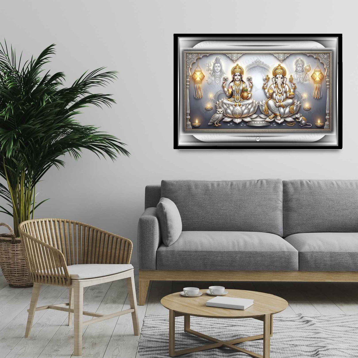 Imperial Silver Pavilion | Laxmi Ganesh Print