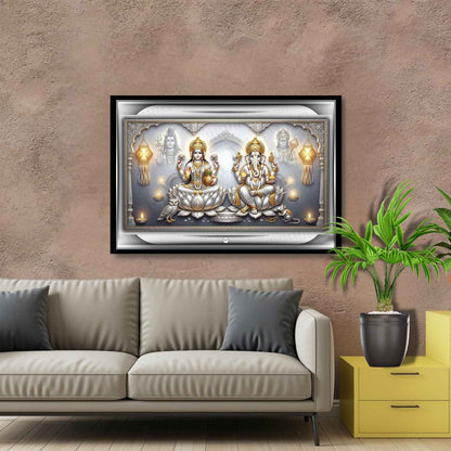 Imperial Silver Pavilion | Laxmi Ganesh Print