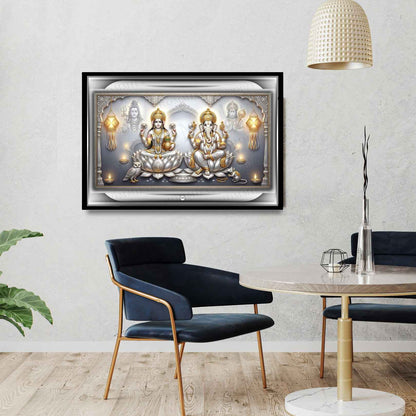 Imperial Silver Pavilion | Laxmi Ganesh Print