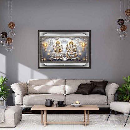 Imperial Silver Pavilion | Laxmi Ganesh Print
