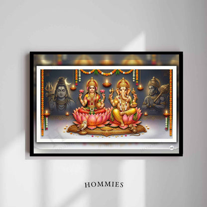 The Silent Protectors | Lakshmi Ganesh Print