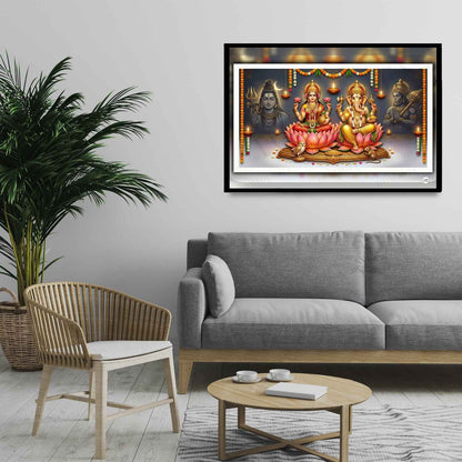 The Silent Protectors | Lakshmi Ganesh Print