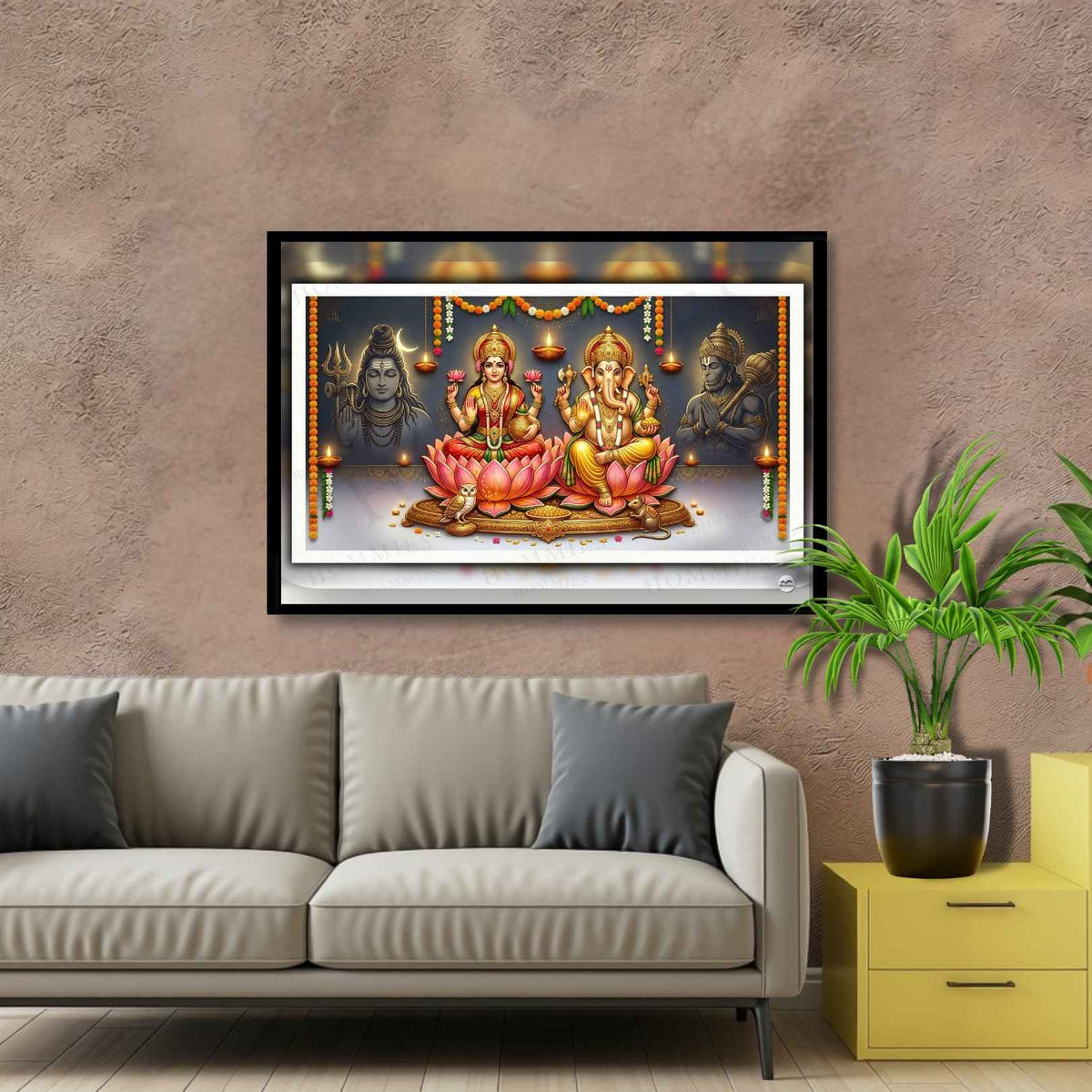 The Silent Protectors | Lakshmi Ganesh Print