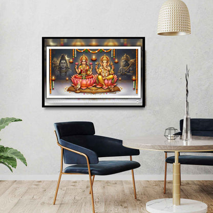The Silent Protectors | Lakshmi Ganesh Print