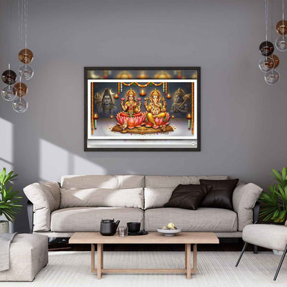 The Silent Protectors | Lakshmi Ganesh Print