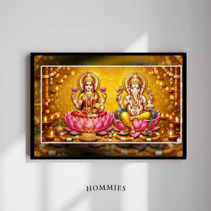 Remover of Obstacles | Lakshmi Ganesh Print