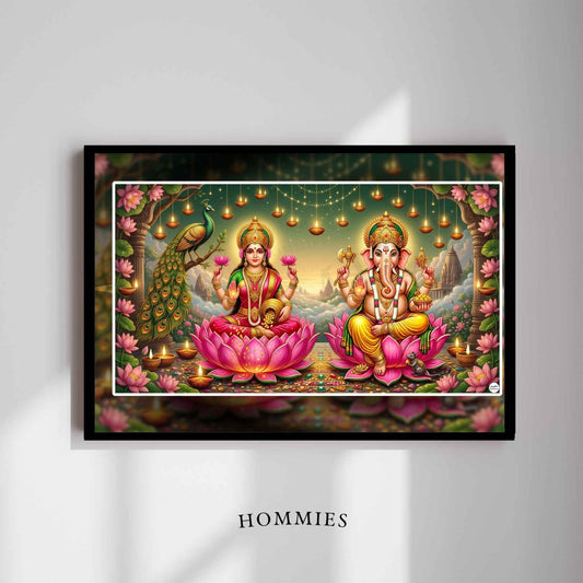 Temple Horizon | Lakshmi Ganesh Print