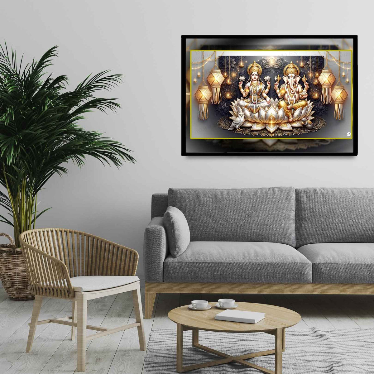 The Gilded Lanterns | Lakshmi Ganesh Print