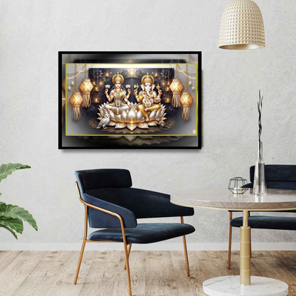 The Gilded Lanterns | Lakshmi Ganesh Print