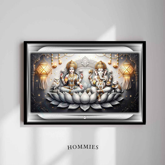 Shield of Faith | Laxmi Ganesh Print