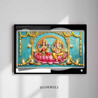 Festive Harmony | Lakshmi Ganesh Print