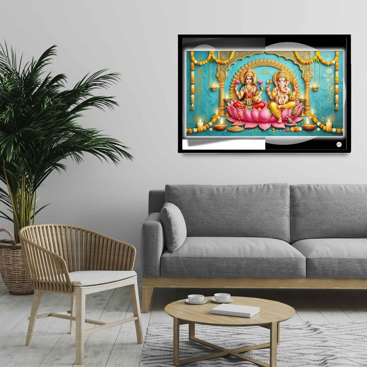 Festive Harmony | Lakshmi Ganesh Print