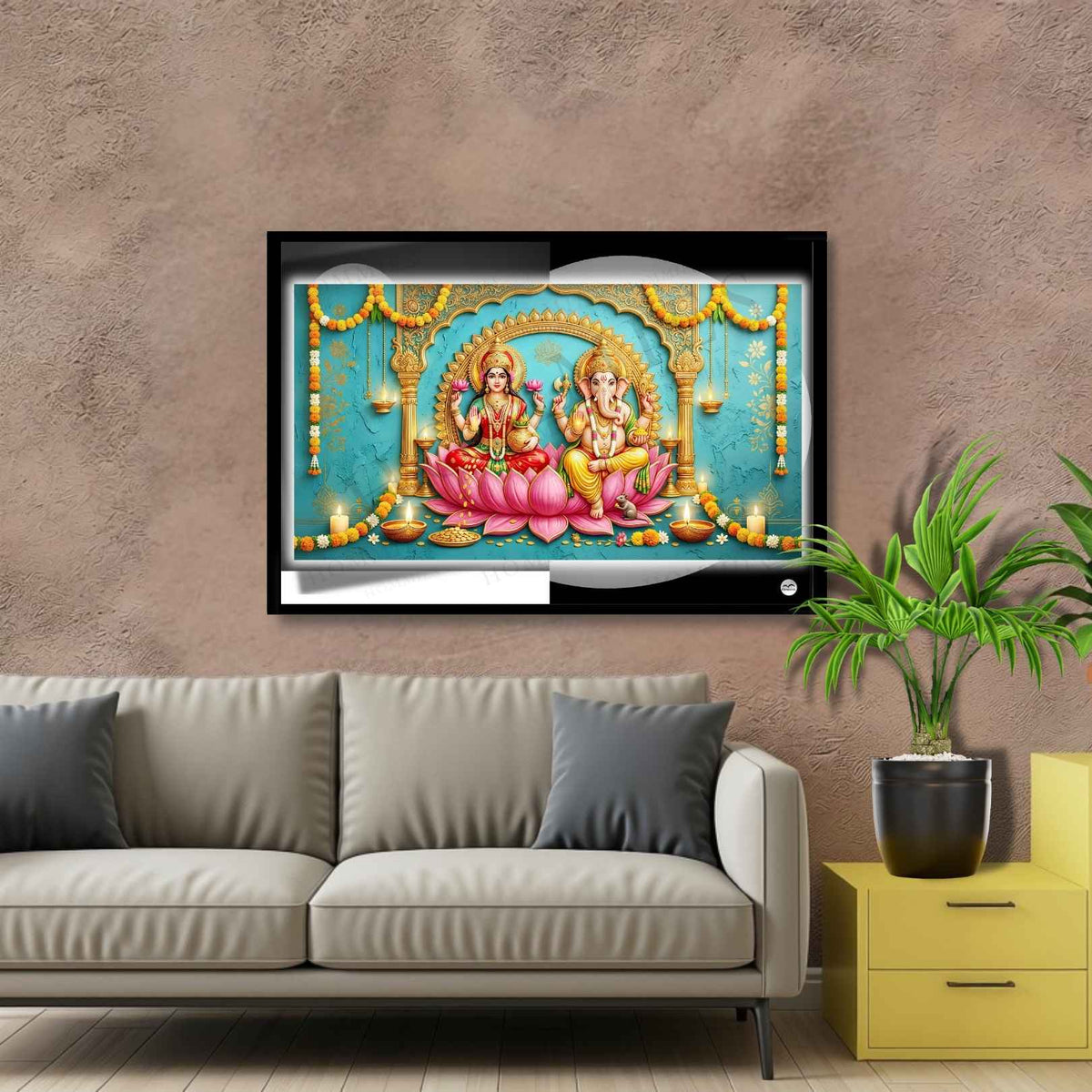 Festive Harmony | Lakshmi Ganesh Print