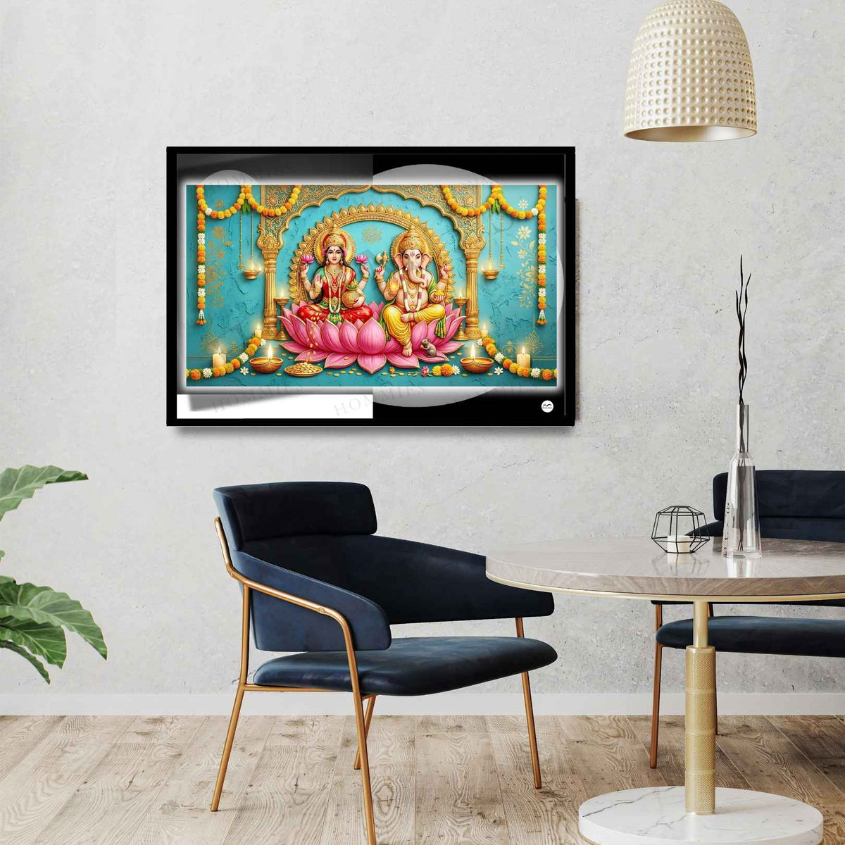 Festive Harmony | Lakshmi Ganesh Print