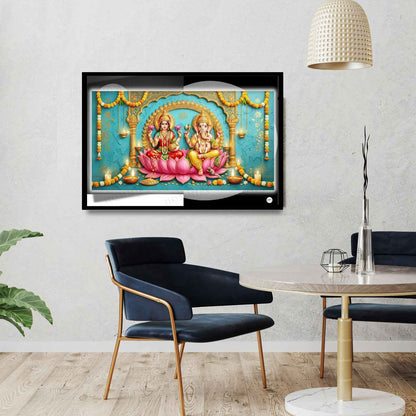 Festive Harmony | Lakshmi Ganesh Print
