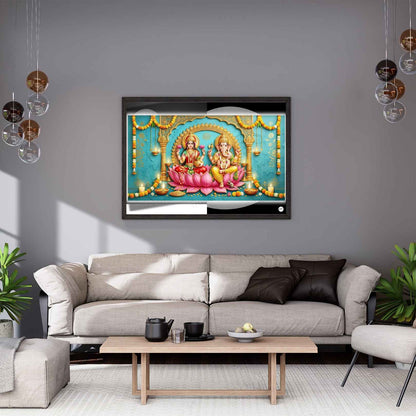 Festive Harmony | Lakshmi Ganesh Print