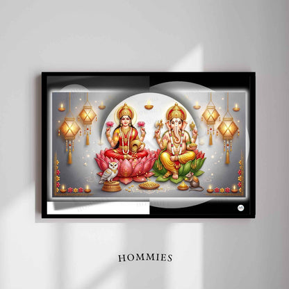 Home of Blessings | Lakshmi Ganesh Print
