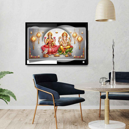 Home of Blessings | Lakshmi Ganesh Print