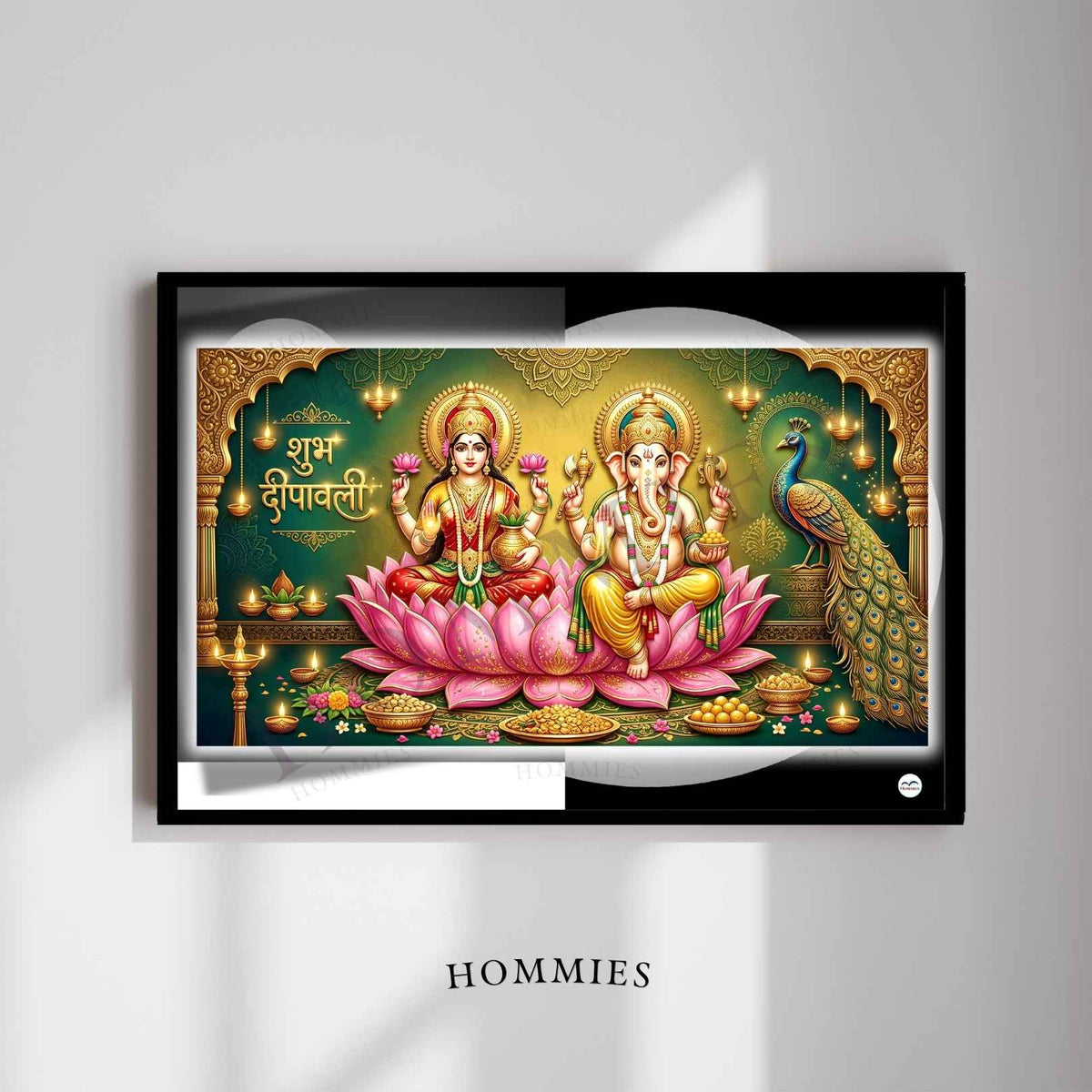 Shubh Deepawali | Lakshmi Ganesh Print