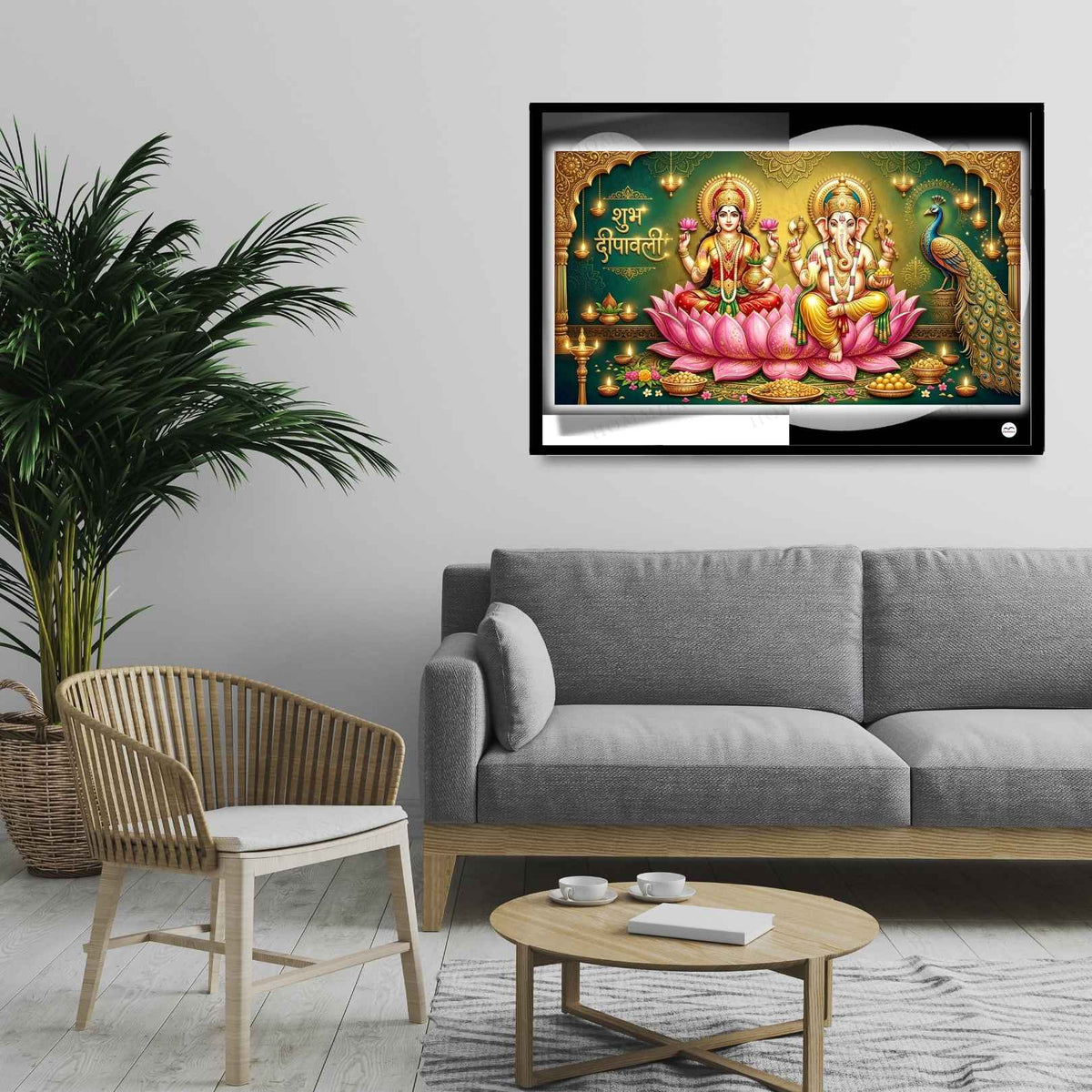 Shubh Deepawali | Lakshmi Ganesh Print