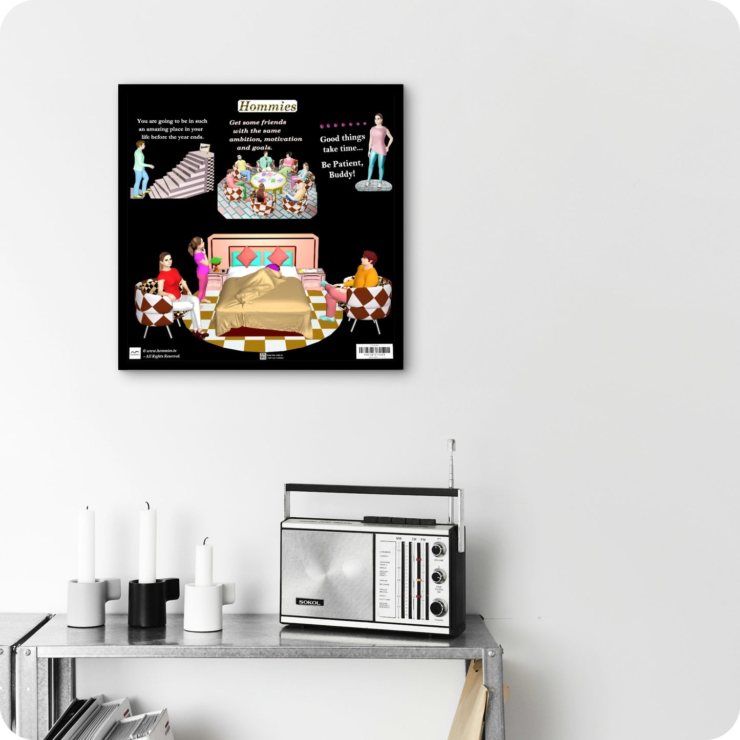 Hommies Premium Art Print (FREE 90 Days Challenge Cards)