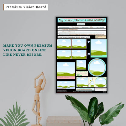 3 Premium Vision Board Templates (Dreams into Reality)